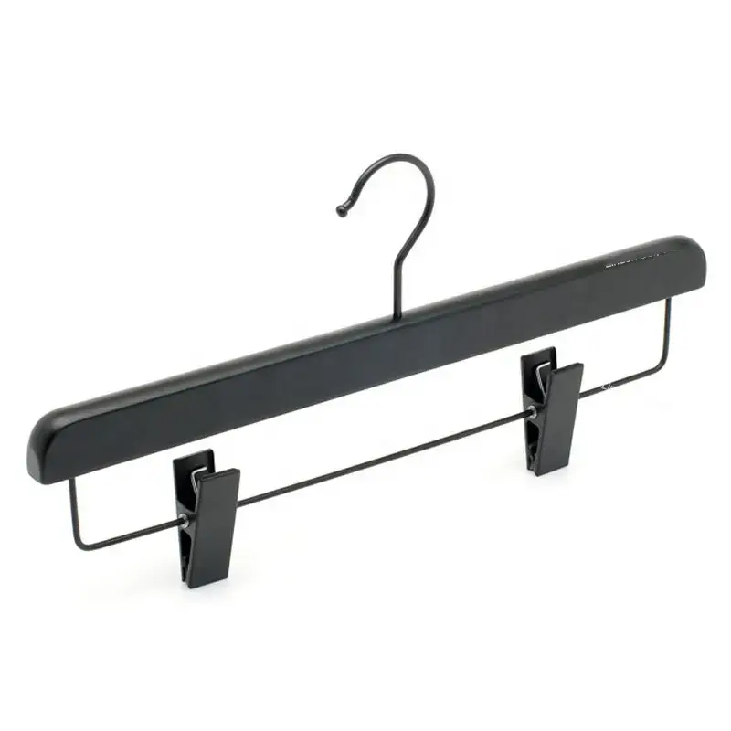 Wooden Hangers in Natural,White,Black,Cherry,Antique Color,Suit Clothes Hanger with Non Slip Pants Bar