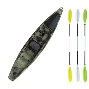 3.5ft kayak ocean clear fishing boat professional kayak with propeller pedal