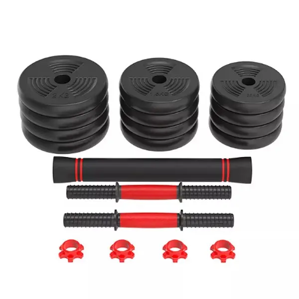 Factory supply gym weight lifting adjustable removable barbell dumbbell set