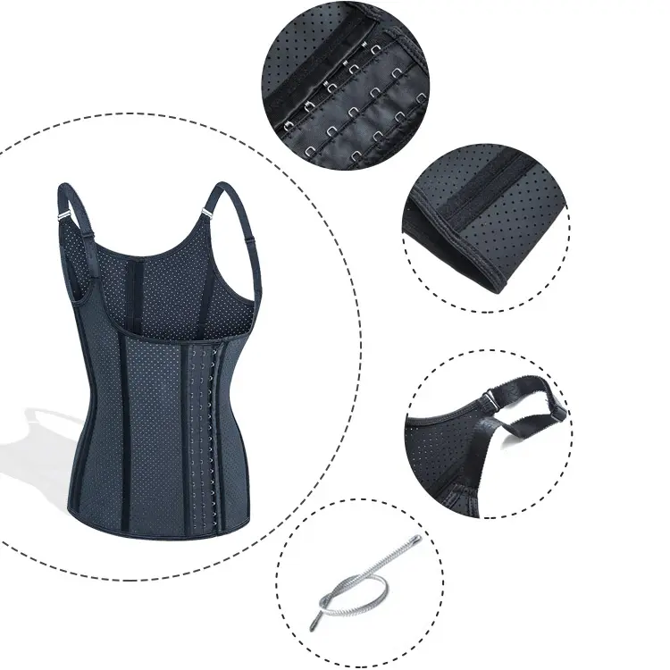 Latex waist cincher slimming belt waist trainer corset for body shaper