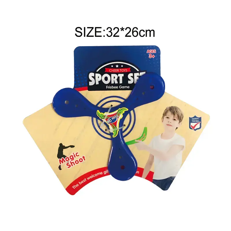 Family outdoor toy plastic boomerang flying disc for kids play