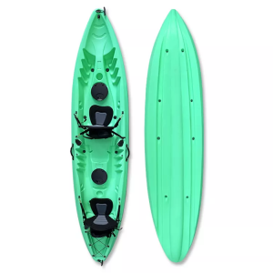 Quality assured fishing kayak plastic 2 person kayak with high quality canoe