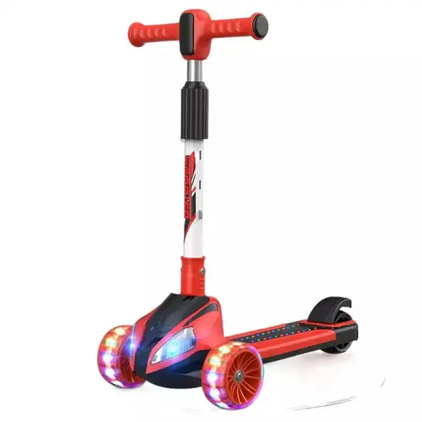 Wholesale Kids Scooter Led Foldable Adjustable Height Kids Kick Scooter With 3 Flashing Wheels Featured Image