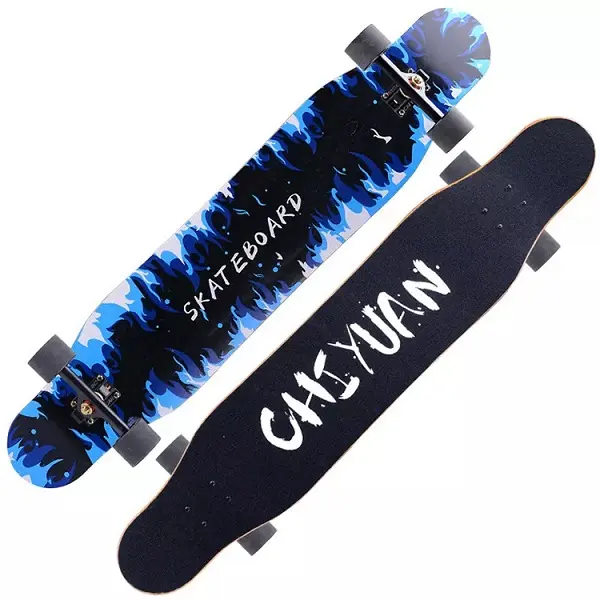 Zhoya Hot Seller Skateboard Custom And Profesional Road Dance Board Longboard Quad Skateboard 4 Wheels Featured Image
