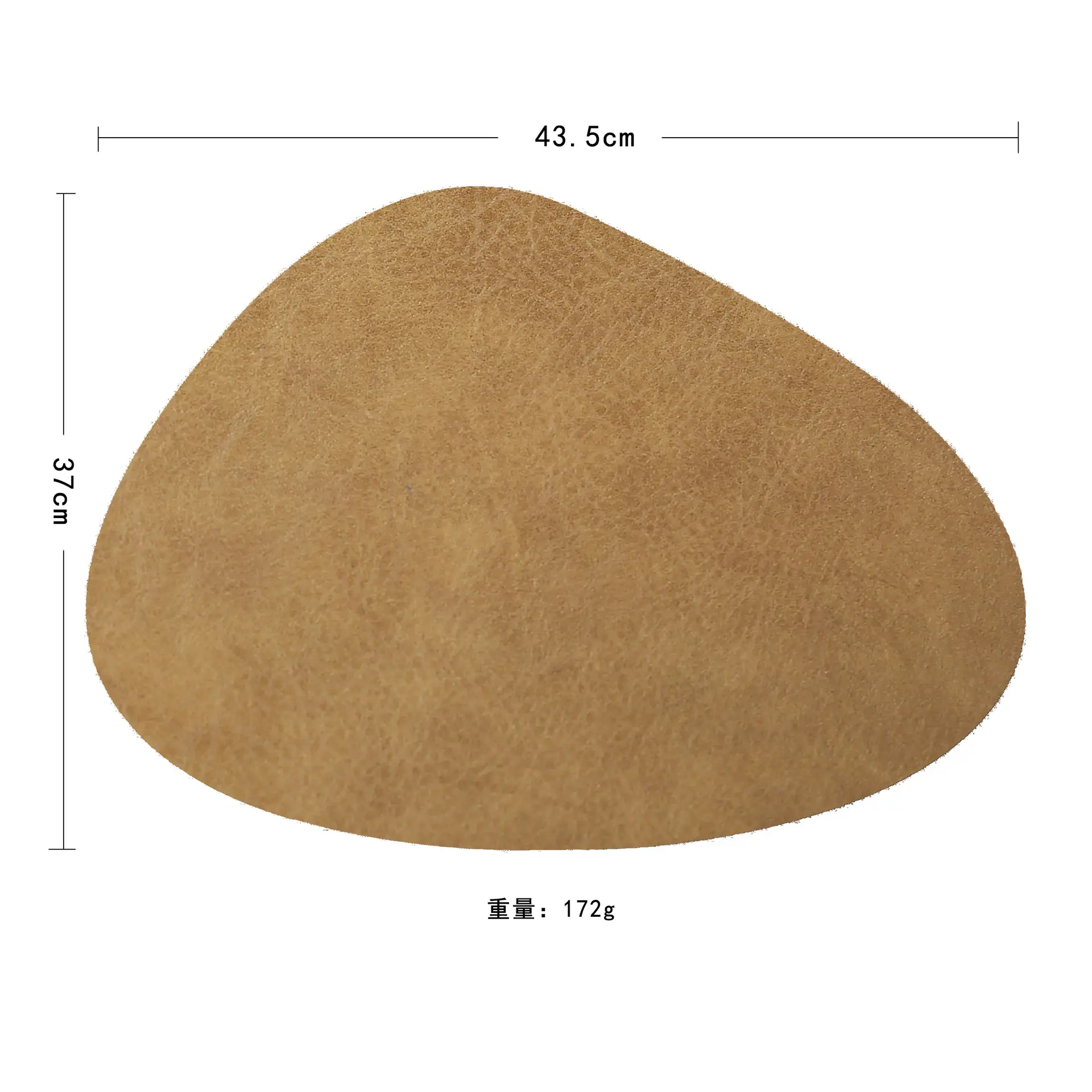Cowhide pattern special-shaped leather placemat household heat insulation mat leather waterproof and oilproof table mat Nordic anti-scald western placemat