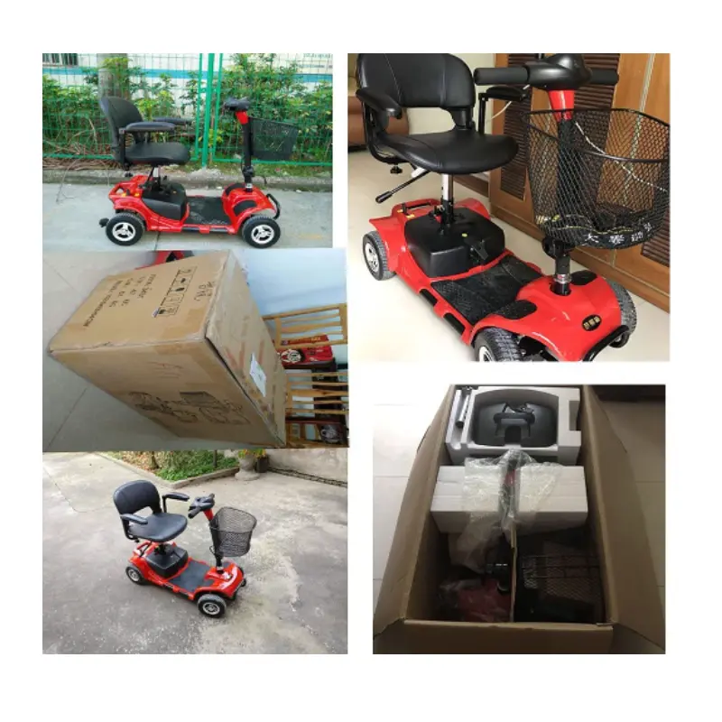 4 wheel power mobile scooter is suitable for seniors
