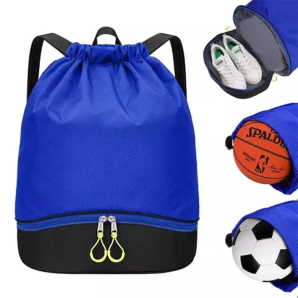 Factory Customized Waterproof Basketball Backpack Swim Fitness Sports Gym Sack Drawstring Bag Sports bag backpack Featured Image