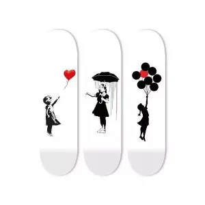 hot sale high quality customized wall acrylic skateboard art