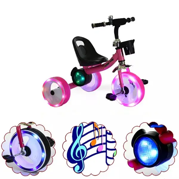 New fashion baby tricycle steel kids tricycle with music/plastic tricycle for kids 1-6 years/cheap baby mini bicycles bike trike