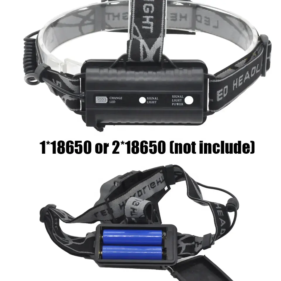5LED outdoor waterproof USB charging headlight