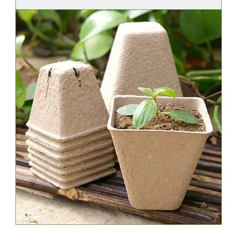 Hot Sale Garden Supplies Grow Coconut Wholesale Paper Planting Manufacturing Seedlings Biodegradable Peat Pots