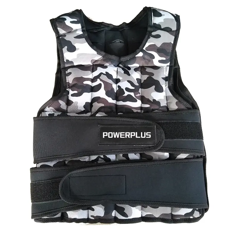 Camouflage adjustable weight vest