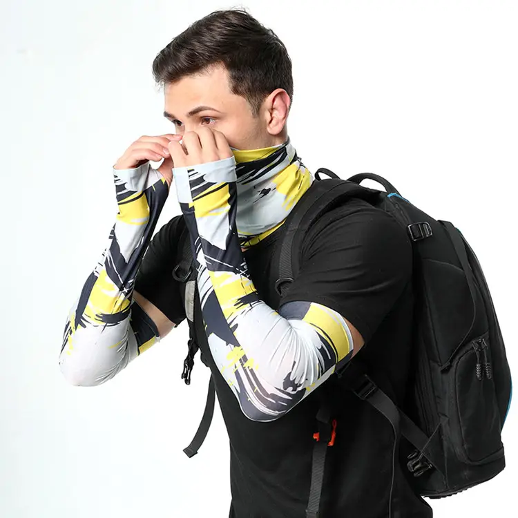Oem Breathable Arm Sleeves Sun Protection Men Cover Custom Compression Printed Sport Arm Sleeves For Cycling Golf