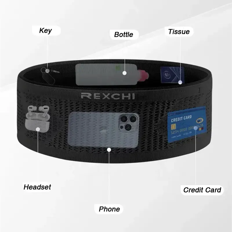 Outdoor Sports Running Jogging Waist Bag Breathable Phone Waist Belt Pack Fitness Elastic Fanny Pack