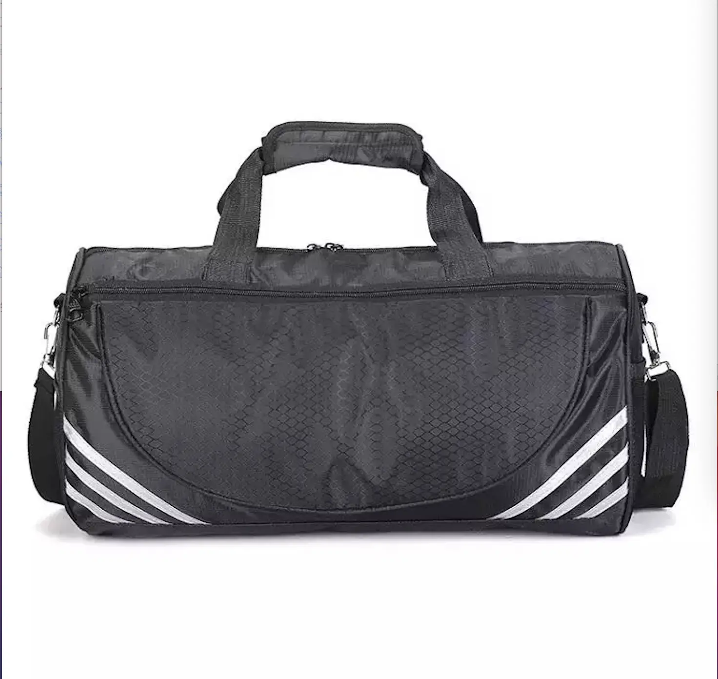 Custom Print Women Men Sports Gym Bag Travel Duffel Bag With Wet Pocket & Shoes Compartment Sports Bags