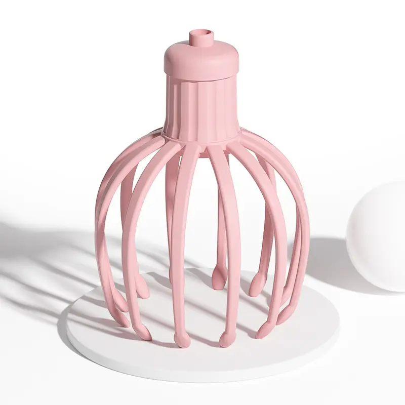 Smart electric 12 claw head massager octopus rotating rollerball relaxation massager head soul extractor