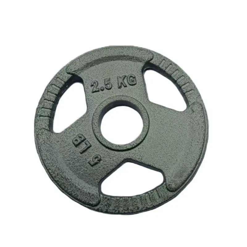 Dumbbell blade barbell small hole plated silver disc Featured Image