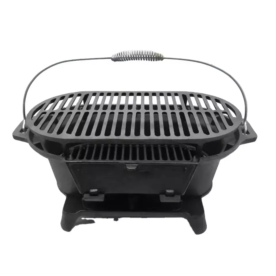 Supply cast iron portable charcoal grill Featured Image