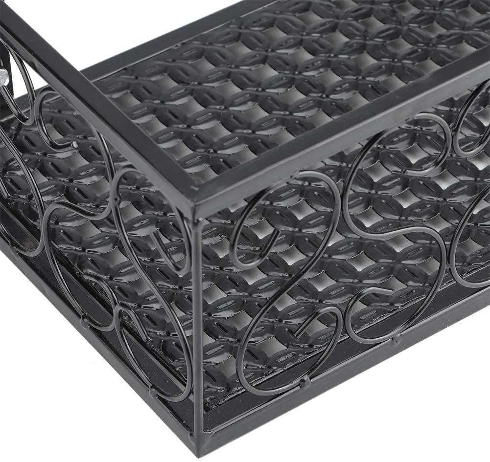 European balcony flower rack hanging iron railing rack anti-theft window fence wall-mounted flower pot rack meat indoor