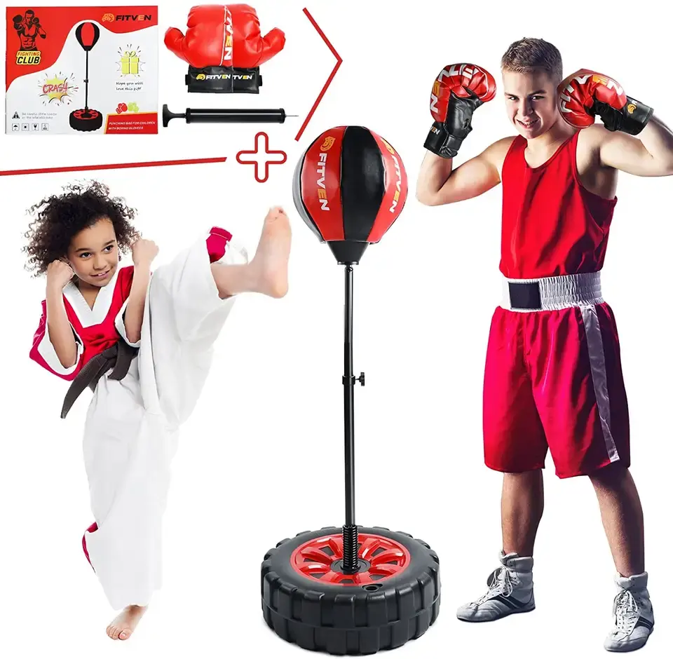 Adjustable punch bag for kids boxing set Featured Image