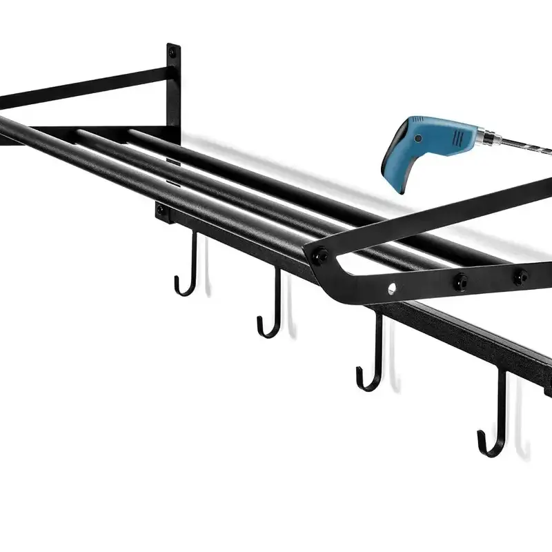 Metal sports equipment storage rack garage basketball organizer ball Featured Image