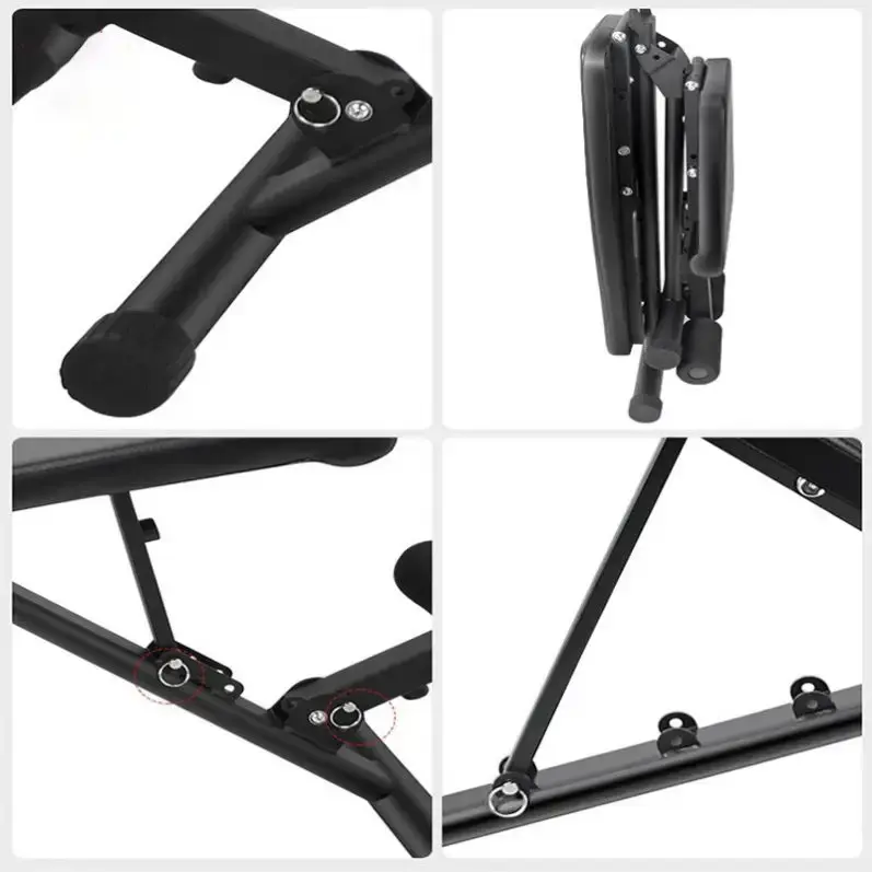 Foldable fitness weightlifting dumbbell stool