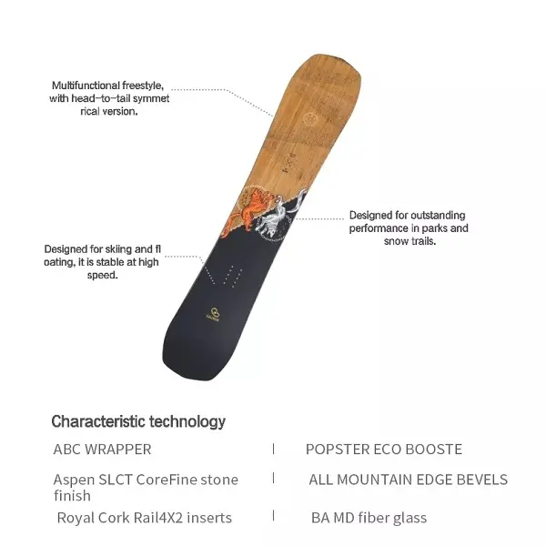 2021 Outdoor Sports Skiing equipment professional snow equipment Skate Board for adults