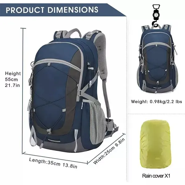 Manufacturer Custom Outdoor De Viaje Senderismo Trekking Camping Mochila With Water Bladder Waterproof Travel Hiking Backpack
