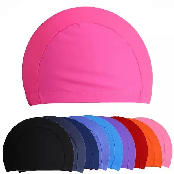 Fabric Protect Ears Long Hair Sports Swimming Cap Ultrathin Bathing Caps Waterproof Protect Ear Hat For Swimming Featured Image