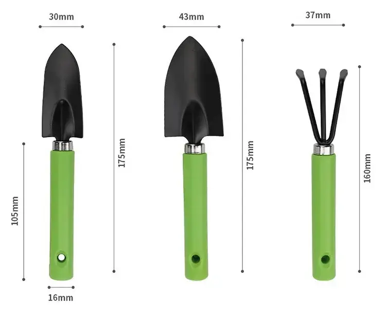5-piece set shovel rake branch shears flower raising planting garden labor tools waist pack Portable gardening tools