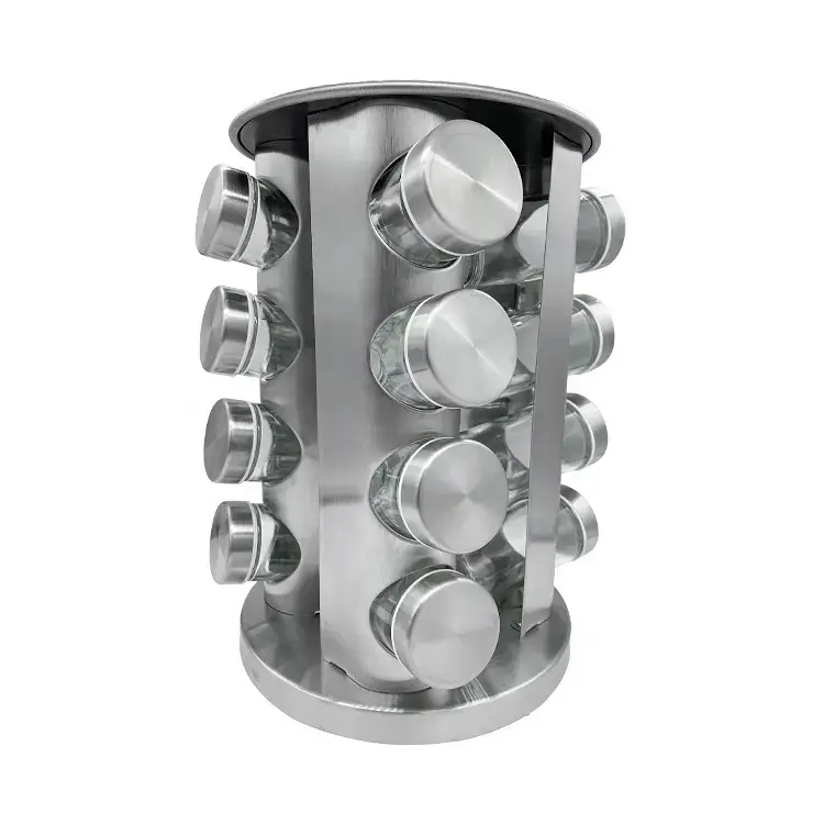 Storage Spice Rack Holder Organizer Wholesale Kitchen Stainless Steel Metal Customized Logo Multifunction Kitchen Supplies Featured Image