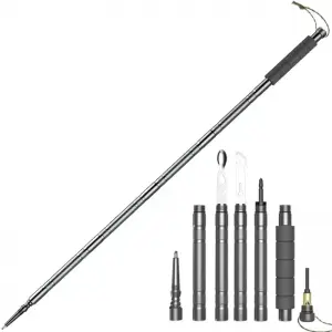 Outdoor Multifunction Self Defense Tactical Trekking Pole Nordic Walking Stick Alpenstock for Camping Hiking Climbing