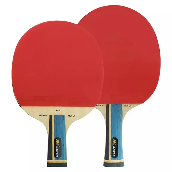 Quality Table Tennis Racket OEM Factory Wholesale Bat Most Powerful Six Star Ping Pong Bat