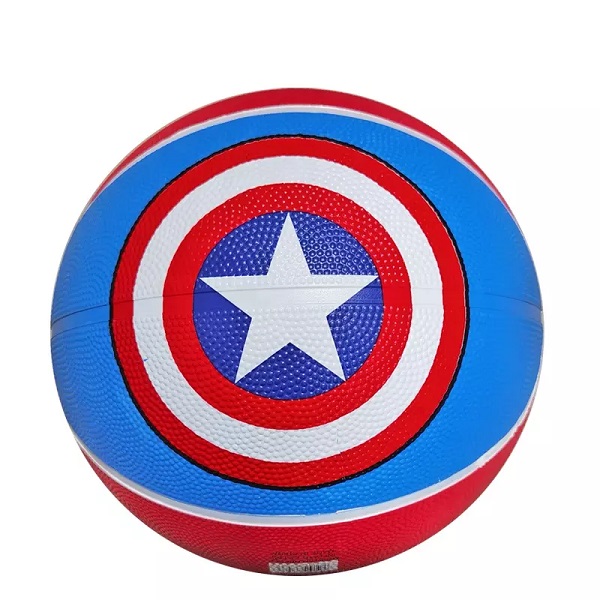 Captain America Size 7 Rubber Basketball