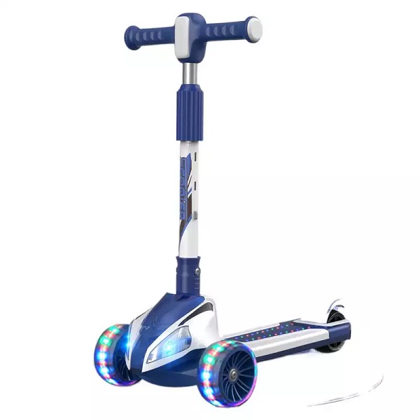 Wholesale Kids Scooter Led Foldable Adjustable Height Kids Kick Scooter With 3 Flashing Wheels