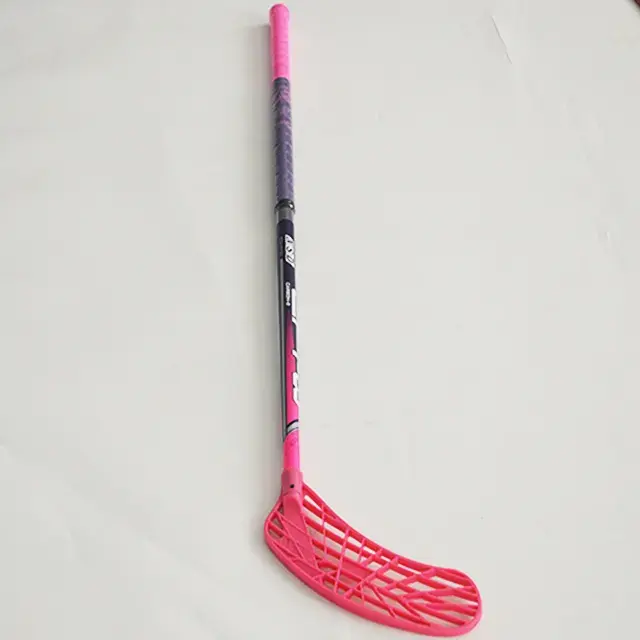 Durable Using Pink 80-104cm Flexible 100% Carbon Fiber Floorball Stick For Sale
