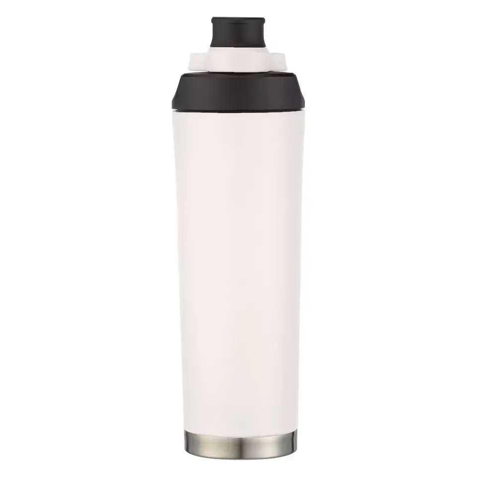 Double layer stainless steel sports water cup outdoor portable Featured Image