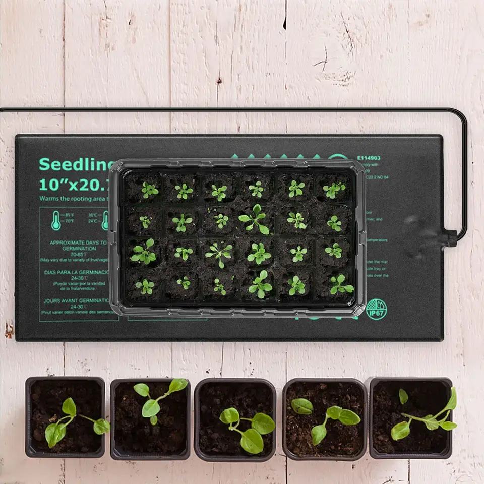 EU/US Plug Seedling Plant Heat Mat for Seed Starting Pad Mat Garden Supplies Featured Image