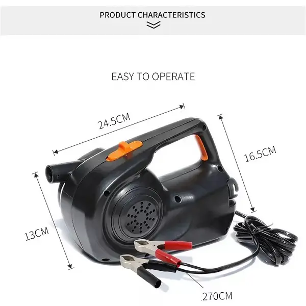 Inflatable Charging and Pumping Dual-purpose Rubber Boats Kayaks Air Beds Electric Battery Pump