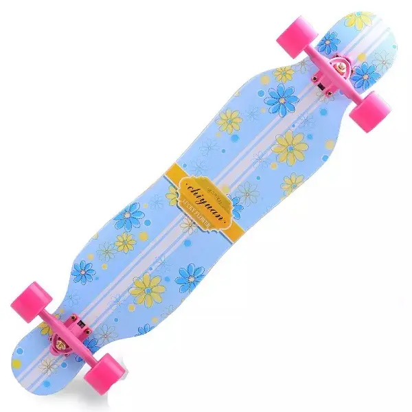 Fast Shipping Road Skating Adult Four-wheel Maple Skateboard Trucks Street Travel Boys Girl Long Board Skateboard