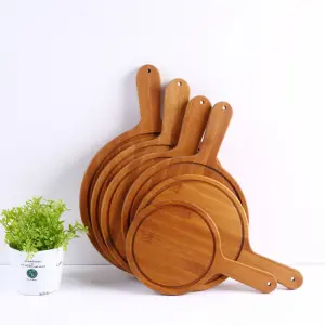 Bamboo wood cutting board, cutting board, restaurant, fruit sushi board, western restaurant, tableware, pizza plate, solid wood food supplement cutting board