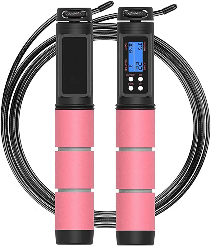 Adjustable Jump Rope with Counter with Steel Ball Bearings