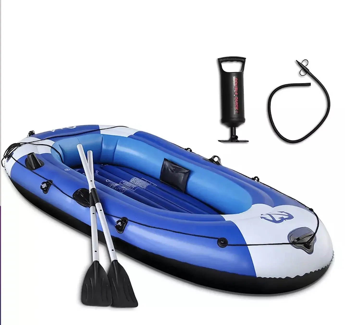 Amazon hot selling drop stitch PVC Thicken Inflatable Rowing Air floor Fishing dinghy Boat with Paddle and pump for adult